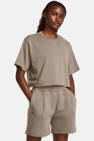 Under Armour Playera corta holgada de manga corta UA Campus para mujer