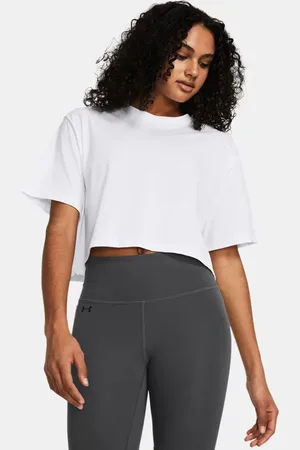 Under Armour Playera corta holgada de manga corta UA Campus para mujer