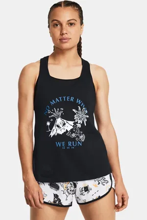 Under Armour Playera sin mangas UA Launch para mujer