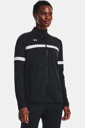 Under Armour Chamarra UA Knit Warm Up Team con cierre completo para mujer