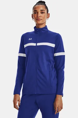 Under Armour Chamarra UA Knit Warm Up Team con cierre completo para mujer