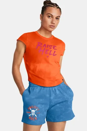Under Armour Playera sin mangas Project Rock Underground para mujer