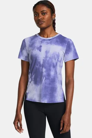 Under Armour Playera de manga corta UA Launch Elite Printed para mujer