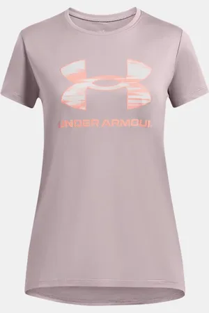 Under Armour Playera de manga corta UA Tech™ Print Fill Big Logo para niña