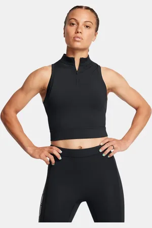 Under Armour Playera corta sin mangas UA Run Anywhere para mujer