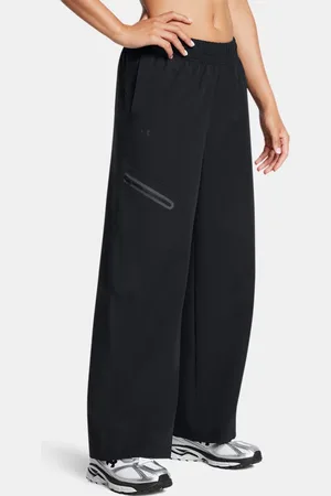 Under Armour Pants UA Unstoppable Woven de pierna ancha para mujer