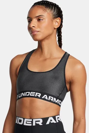 Under Armour Bra deportivo medio Armour® Crossback estampado para mujer