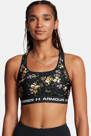 Under Armour Bra deportivo Armour® de impacto medio Crossback estampado para mujer