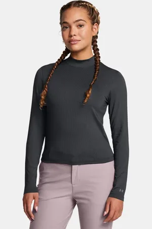 Under Armour Playera de manga larga UA Drive Mock para mujer