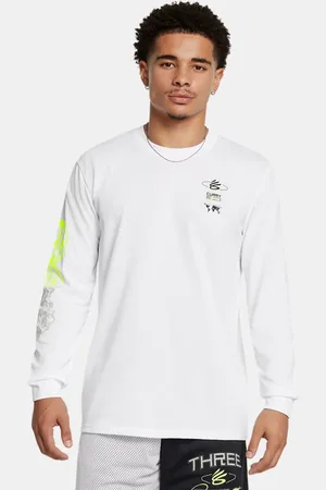 Under Armour Playera de manga larga Curry Verbiage Heavyweight para hombre
