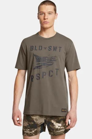 Under Armour Playera de manga corta Project Rock Veterans Day BSR para hombre