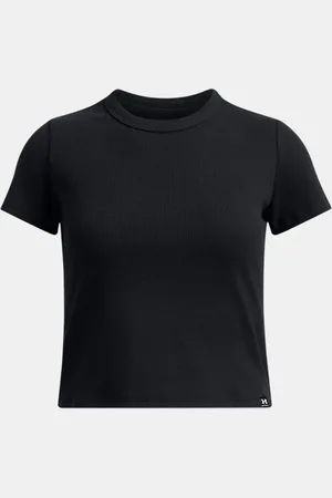 Under Armour Playera de manga corta UA Rival Rib para niña