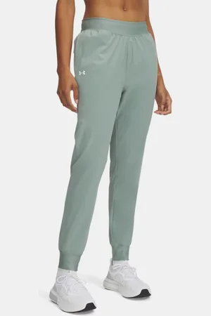 Under Armour Pants UA Rival Woven de tiro alto para mujer