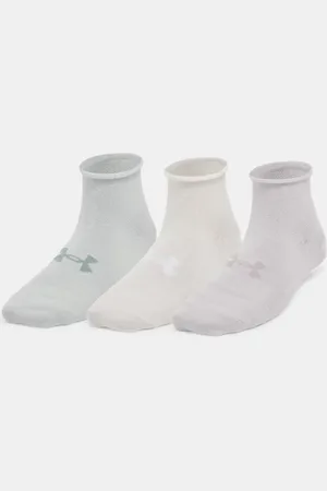 Under Armour Paquete de 3 calcetines UA Essential Quarter para mujer