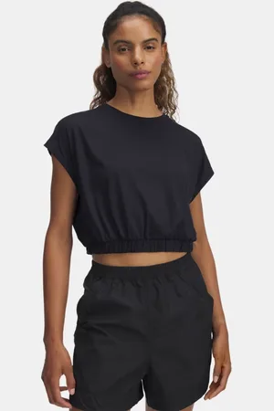 Under Armour Playera de manga corta UA Motion Bubble Hem para mujer
