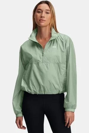 Under Armour Anorak UA Rival Woven con cremallera ½ para mujer