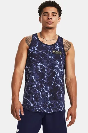 Under Armour Playera sin mangas Project Rock Iso-Chill para hombre