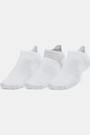 Under Armour Paquete de 3 calcetines al tobillo UA ArmourDry® Run Lite unisex