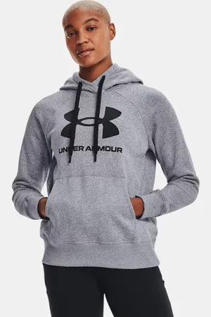 Under Armour Sudadera con capucha UA Rival Fleece Logo para mujer
