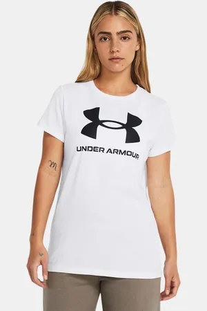Under Armour Playera de manga corta UA Rival Logo para mujer