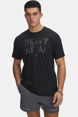 Under Armour Playera de manga corta Project Rock Metal para hombre