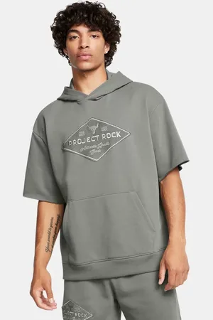 Under Armour Sudadera con capucha de manga corta Project Rock Heavyweight Tools Of The Trade para hombre