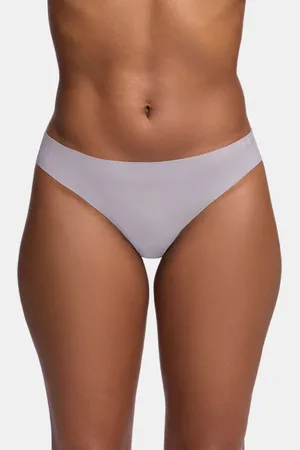Under Armour Paquete de 3 tangas invisibles UA Pure Stretch para mujer