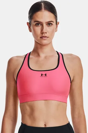 Under Armour Bra deportivo HeatGear® de impacto medio sin relleno para mujer