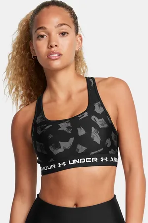 Under Armour Bra deportivo Armour® de impacto medio Crossback estampado para mujer