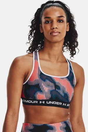Under Armour Bra deportivo Armour® de impacto medio Crossback estampado para mujer