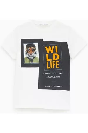 Zara Camiseta tigre combinada