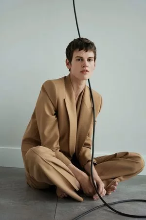 Zara Mujer Sacos - Blazer bolsillos solapa