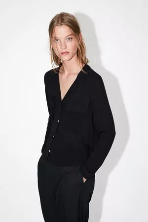 Zara Mujer Camisas - Camisa bolsillos