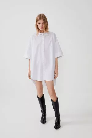 Zara Mujer Camisas - Camisa popelín oversize