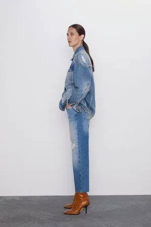 Jeans rectos y straight Zara