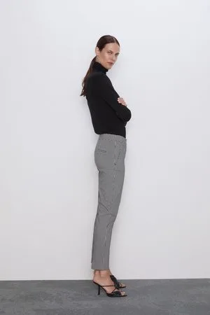 Pantalones de cuadros Zara para Mujer